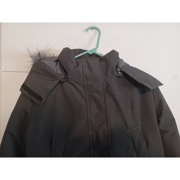 Wantdo Womens Black Long Sleeve Full Zip Removable Hooded Jacket Medium - Picture 3 of 10